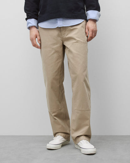 Cotton Canvas Relaxed Double Knee Pant