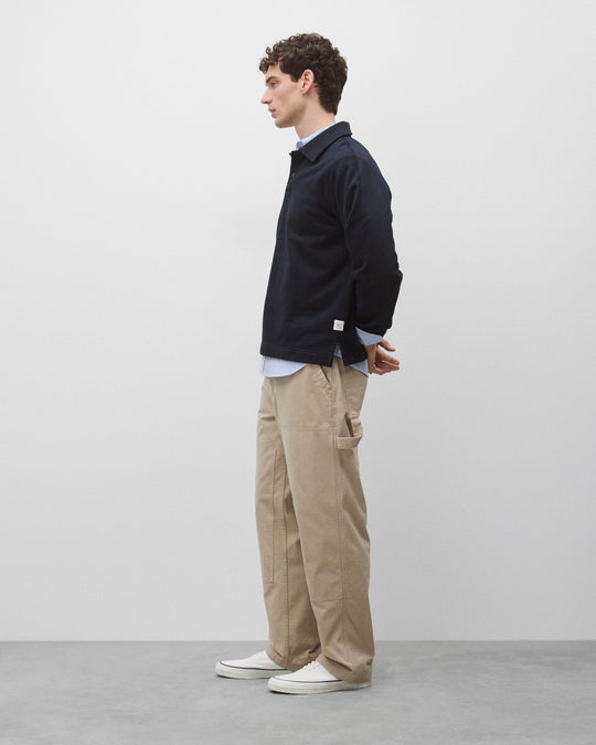 Cotton Canvas Relaxed Double Knee Pant