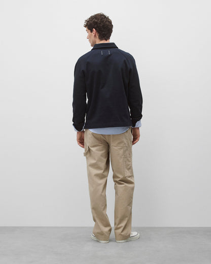 Cotton Canvas Relaxed Double Knee Pant