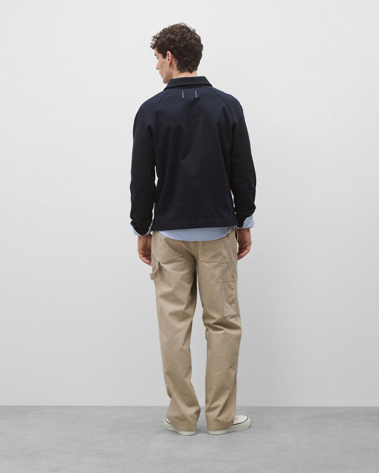 Cotton Canvas Relaxed Double Knee Pant