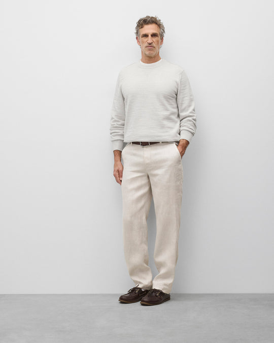 Cotton Slub Laurel Crewneck