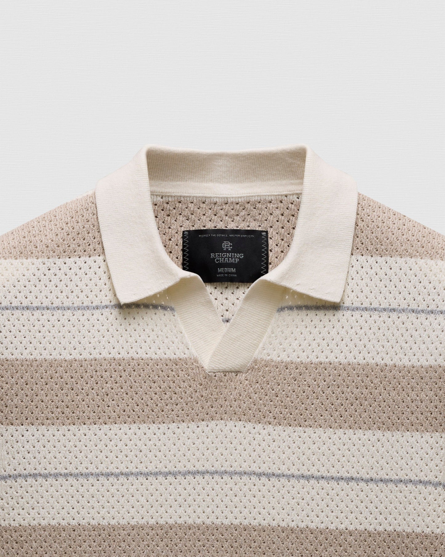 Cotton Linen Stripe Victor Polo