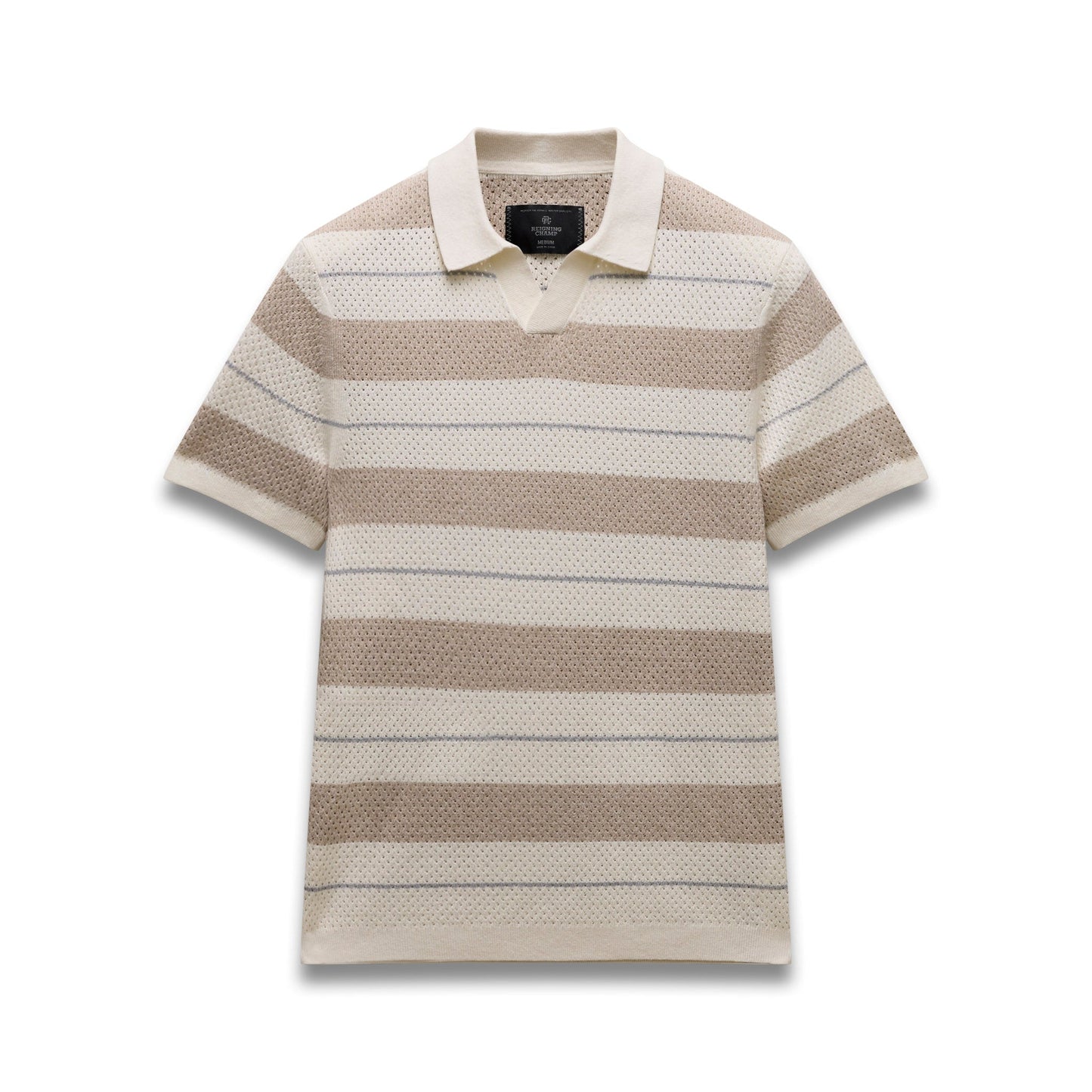 Cotton Linen Stripe Victor Polo