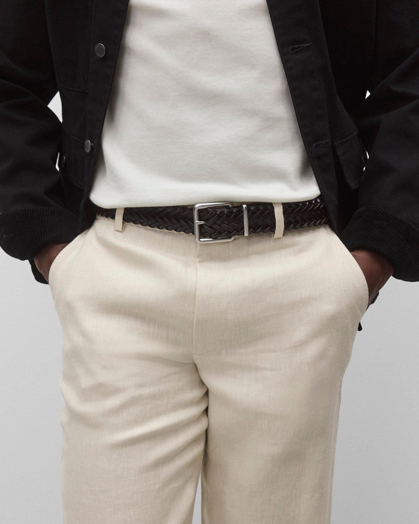 Braided Leather Belt