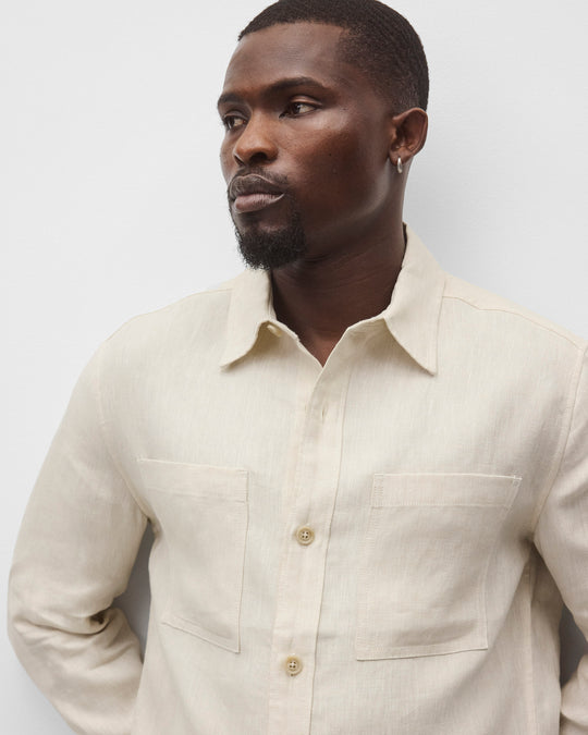 Linen Concourse Standard Overshirt