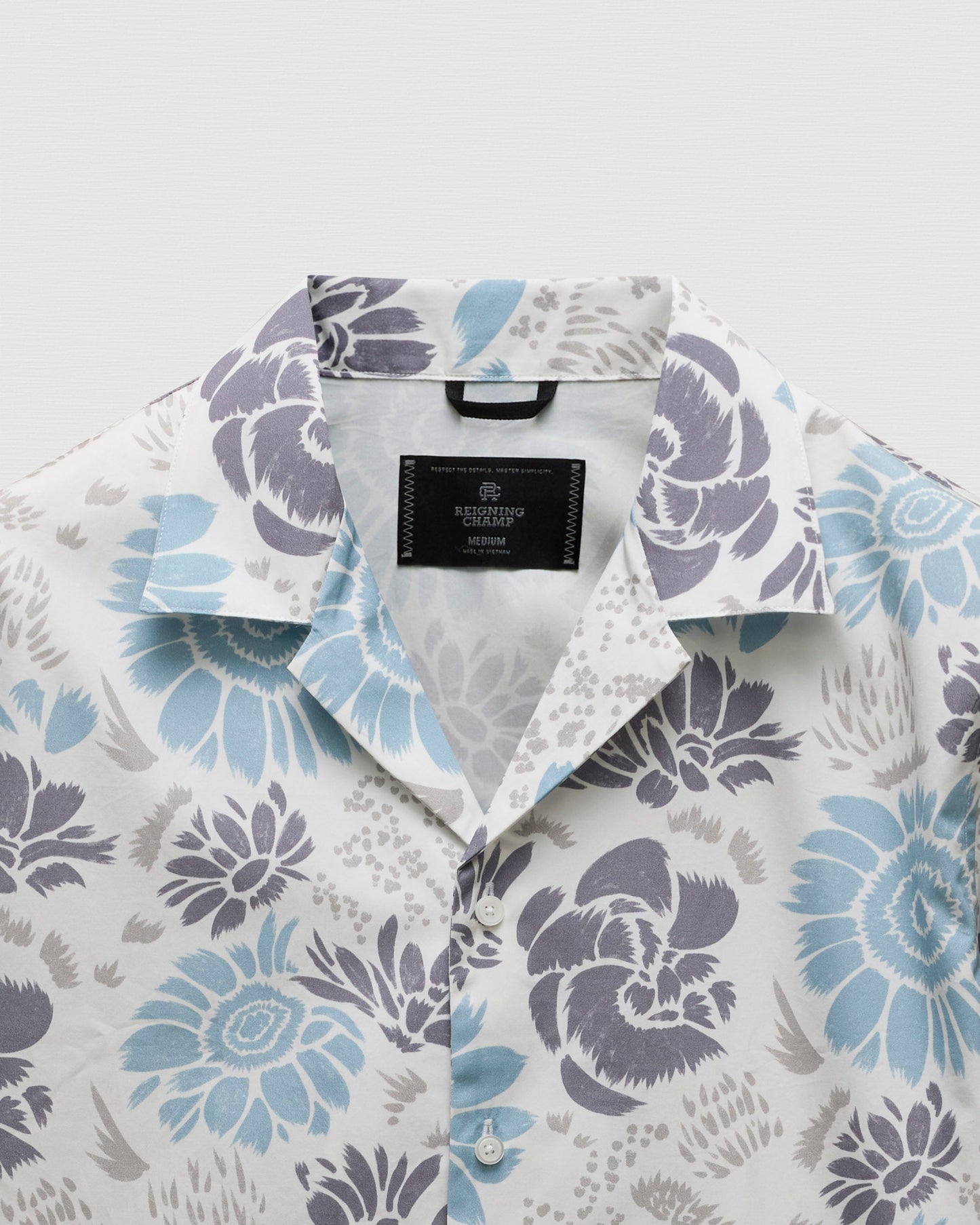 Cotton Poplin Floral Standard Camp Shirt