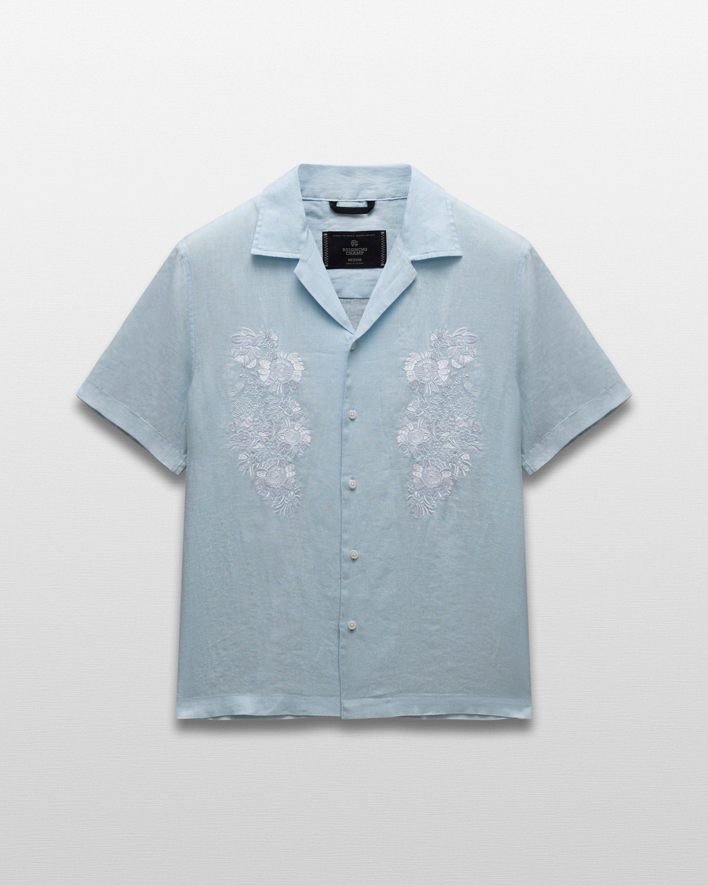 Linen Floral Standard Camp Shirt