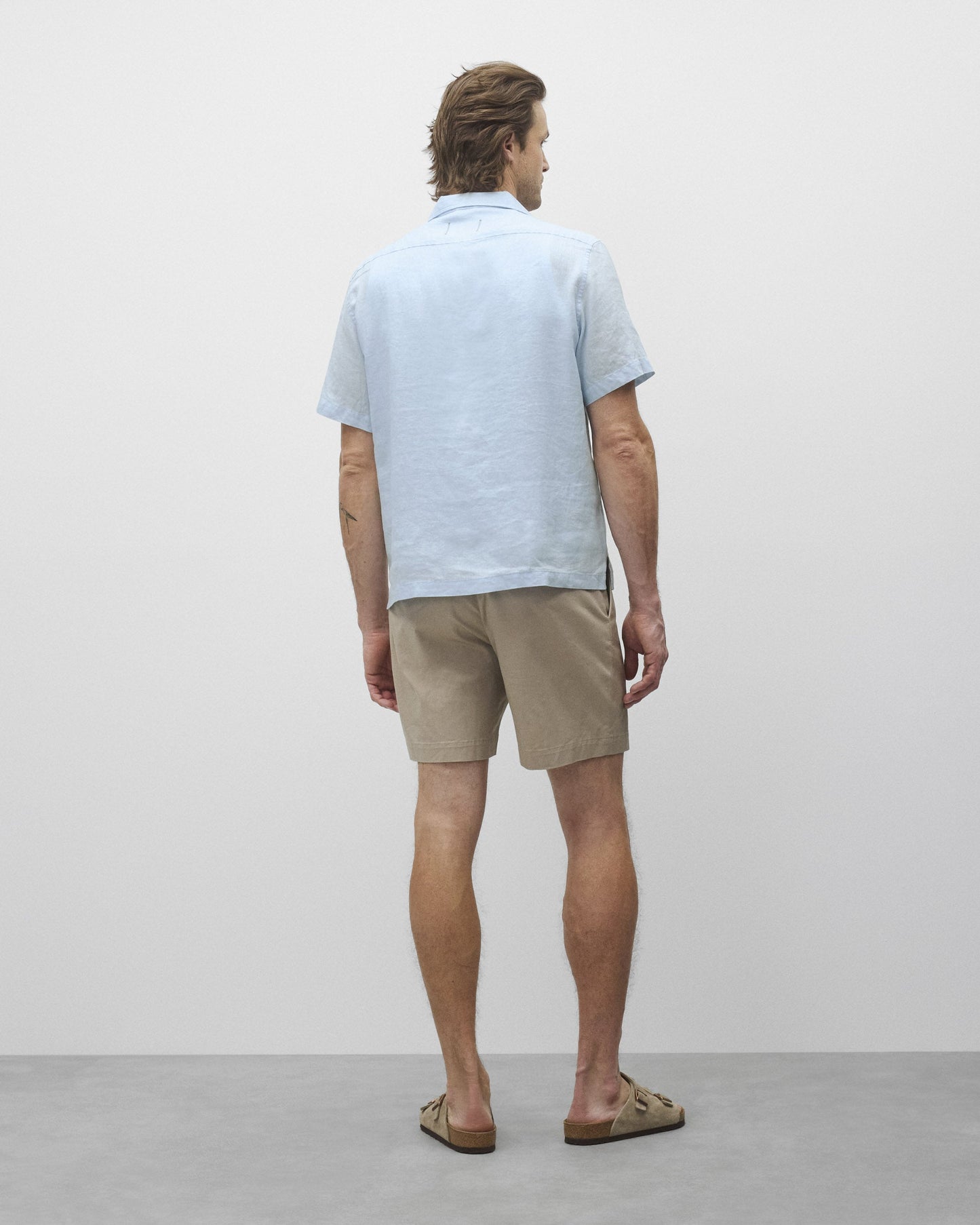 Linen Floral Standard Camp Shirt