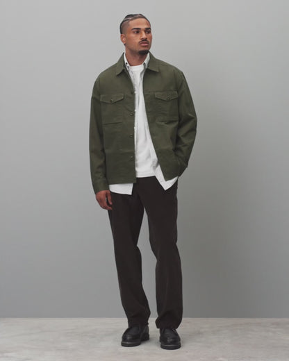 Cotton Chino Keeper Standard Overshirt