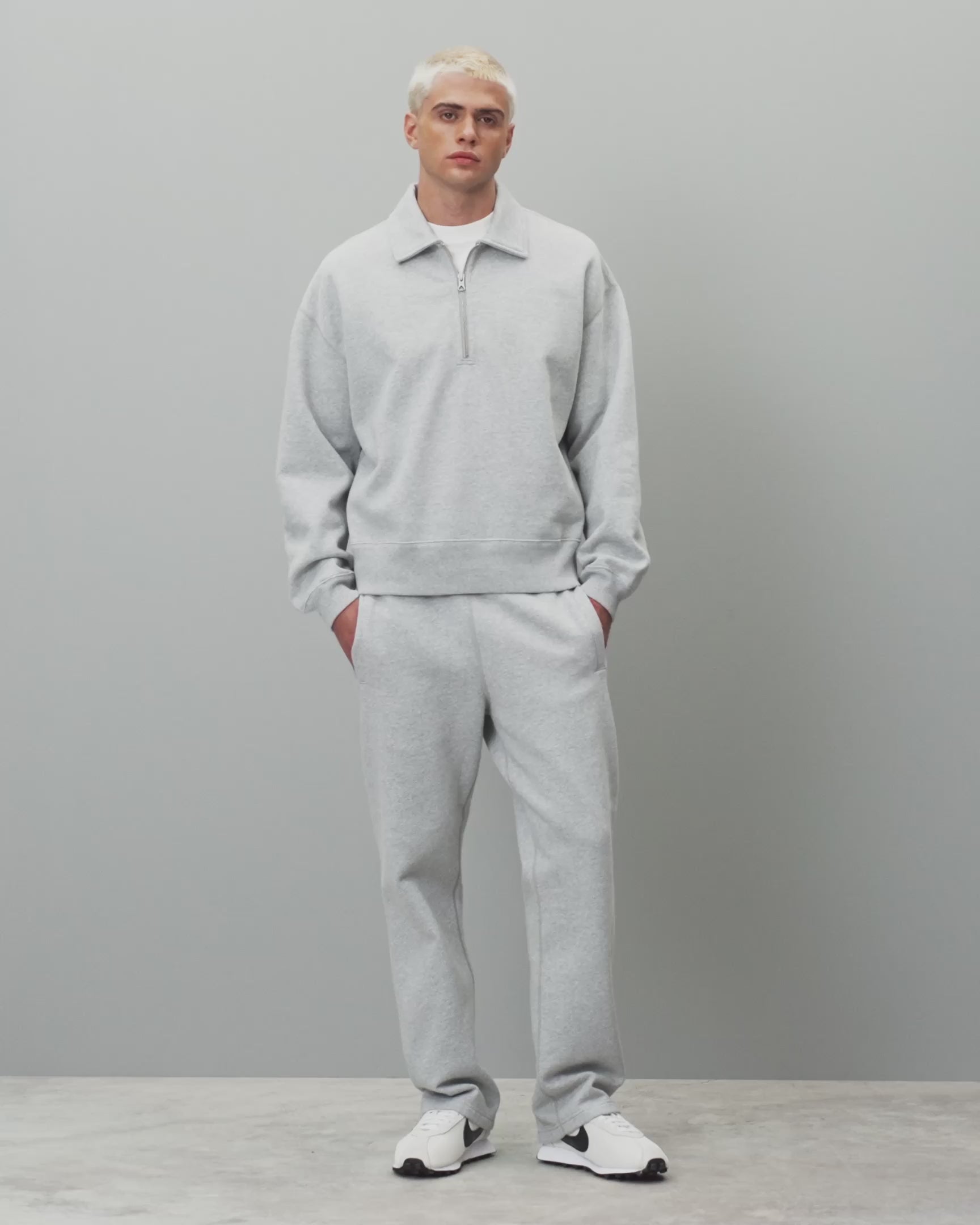 Brushed Fleece Relaxed Half Zip Sweatshirt | Reigning Champ