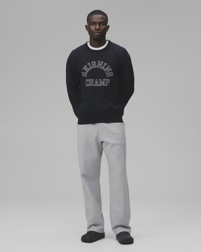 Midweight Terry Arch Logo Standard Crewneck