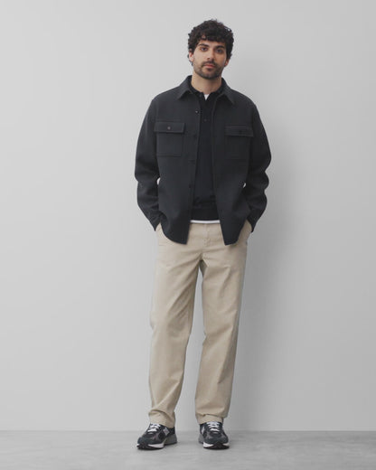 Double Face Wool Concourse Standard Overshirt