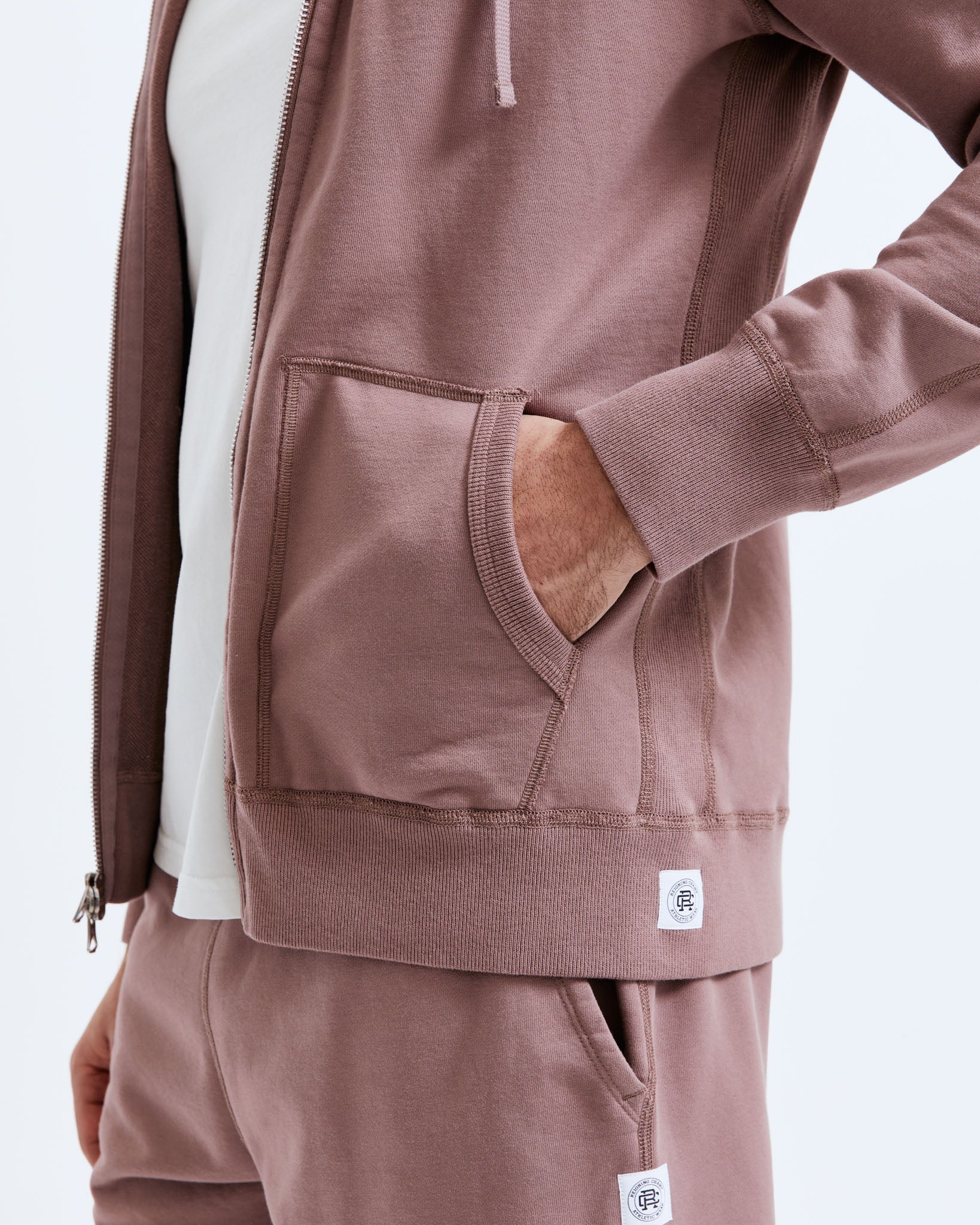 Reigning champ men's mid discount weight terry zip hoodie
