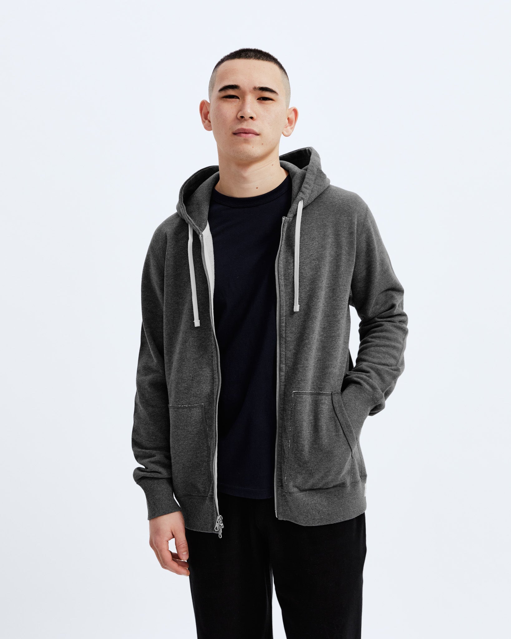 Midweight Terry Full Zip Hoodie