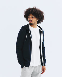 Midweight Terry Slim Zip Hoodie