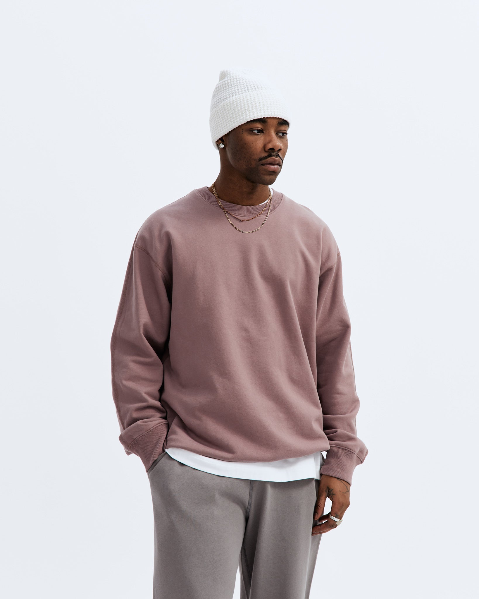 Midweight Terry Relaxed Crewneck