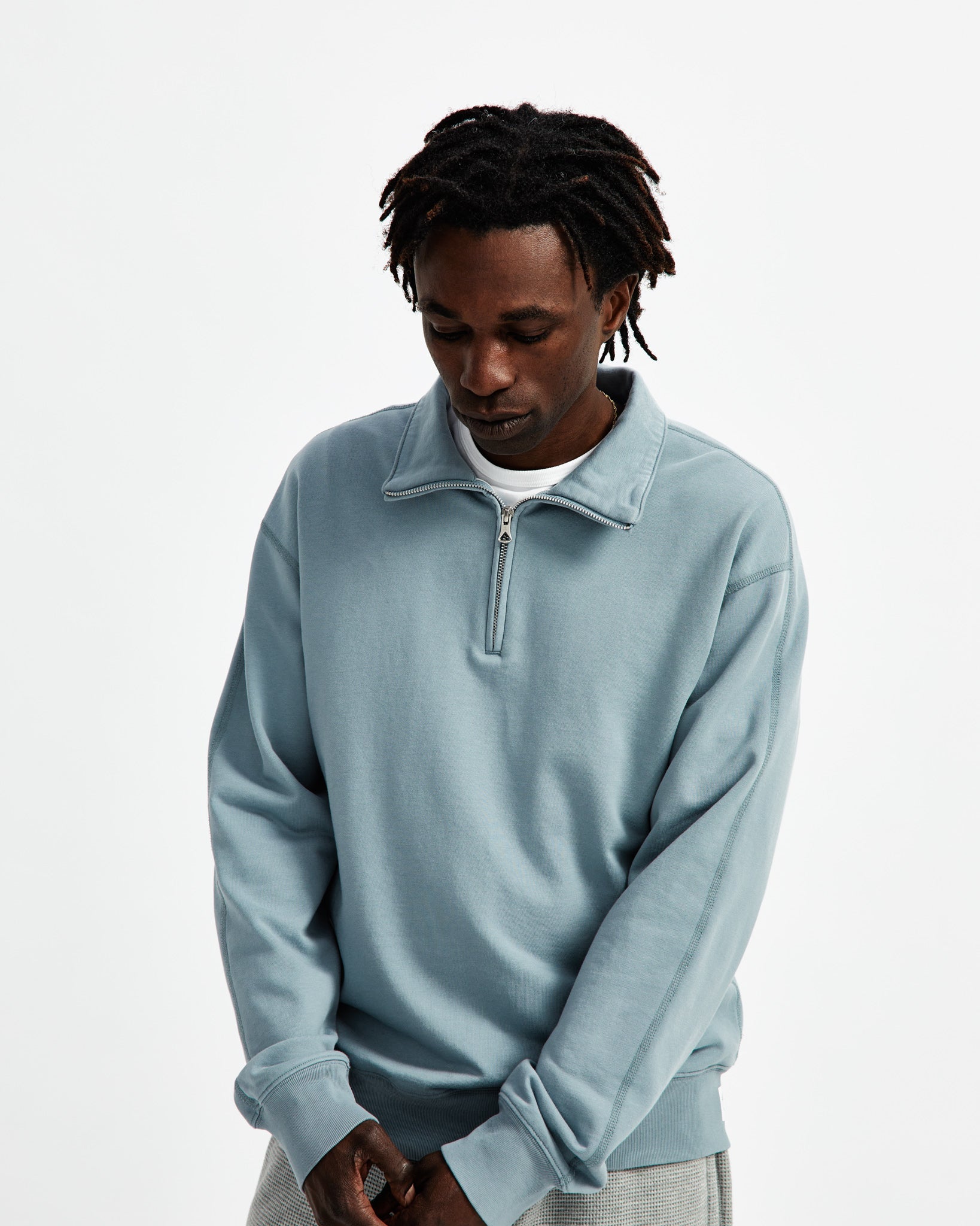 Light blue quarter zip hotsell