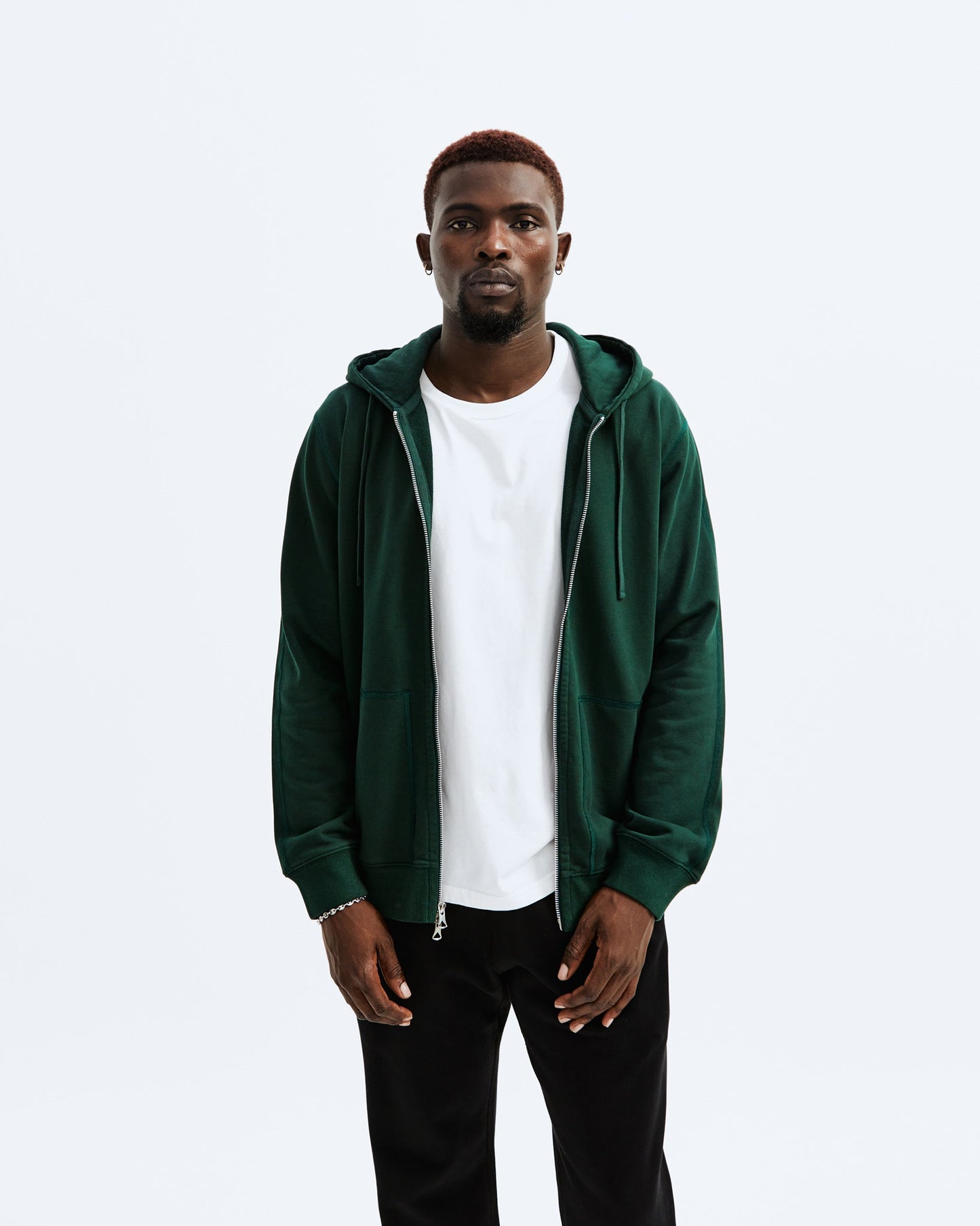 Midweight Terry Classic Full Zip  Hoodie