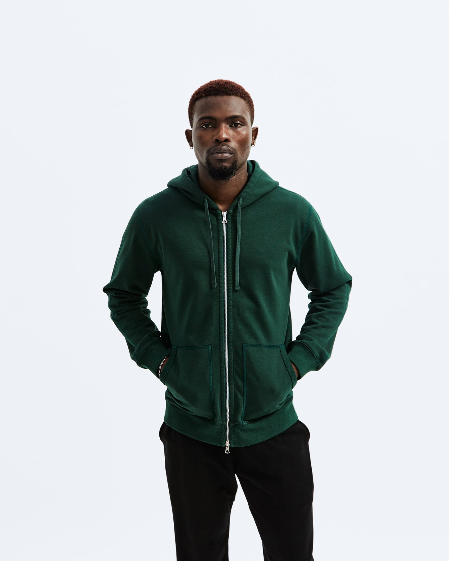 Midweight Terry Classic Full Zip  Hoodie