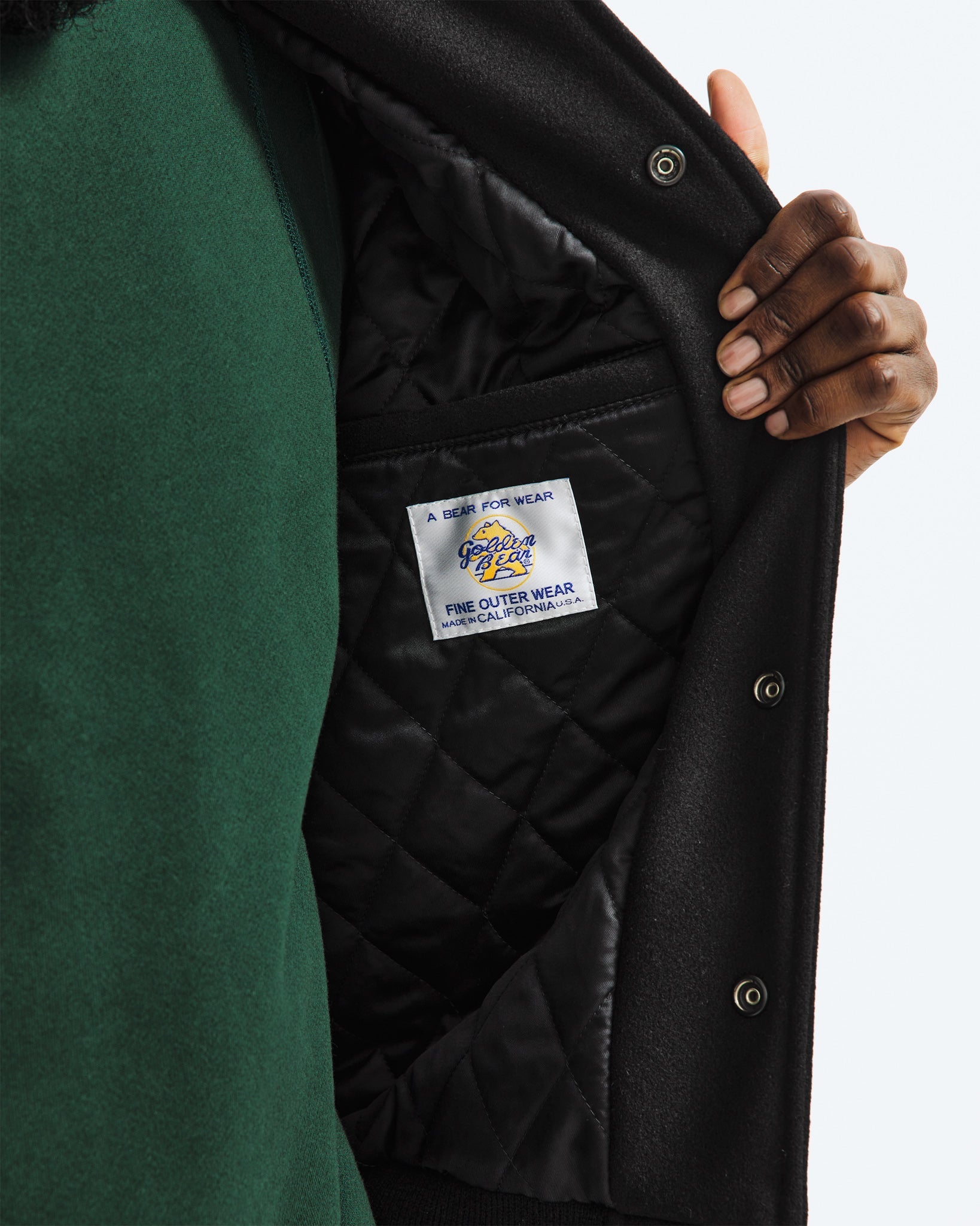 Golden bear varsity jacket sale hotsell