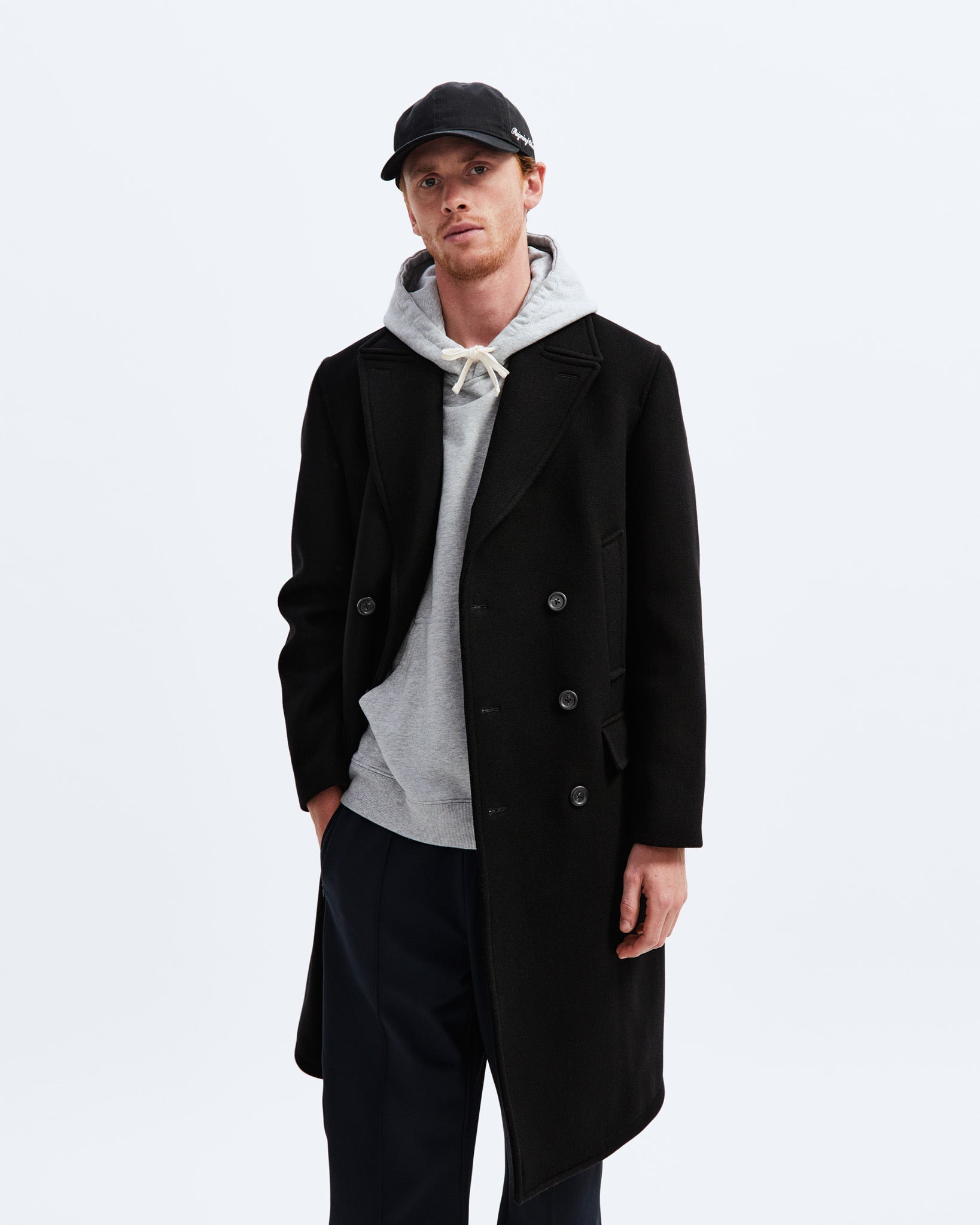 Melton Wool Polo Coat