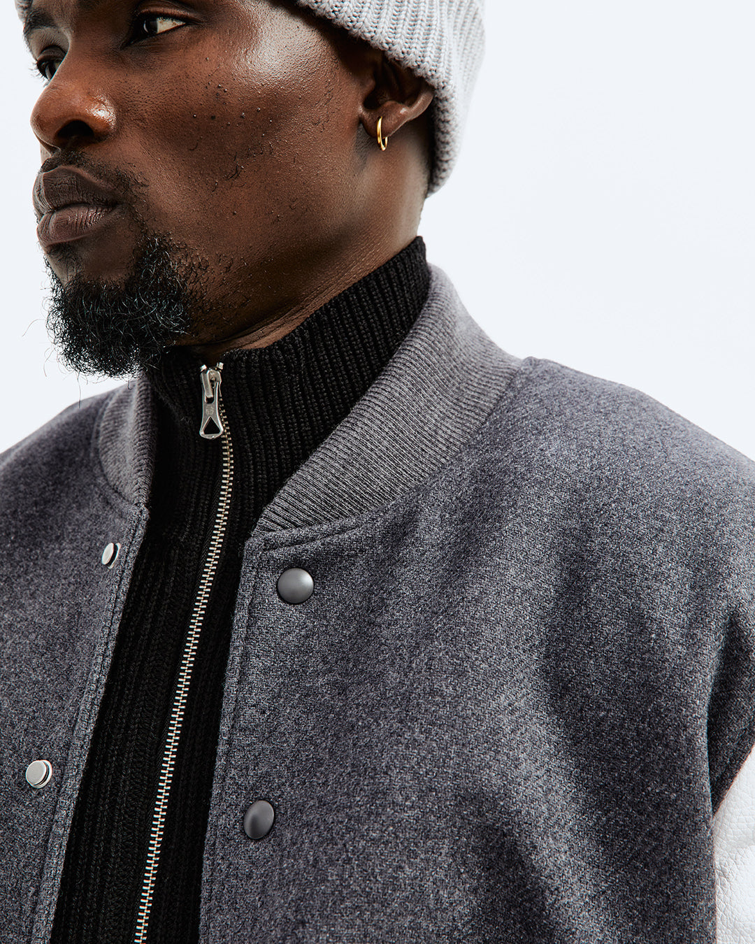 Men's wool on sale varsity jacket