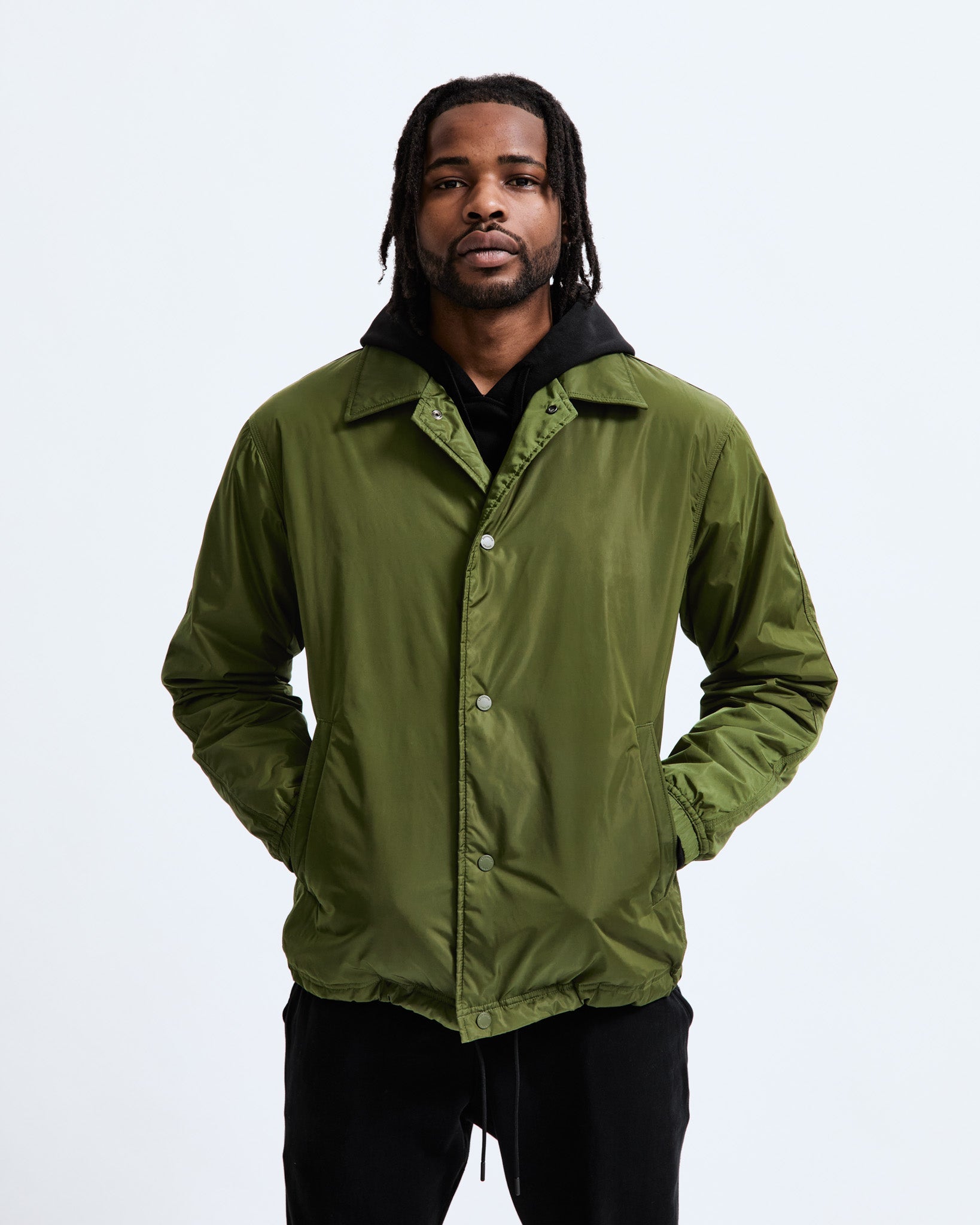 Econyl Satin Nylon Coach's Jacket