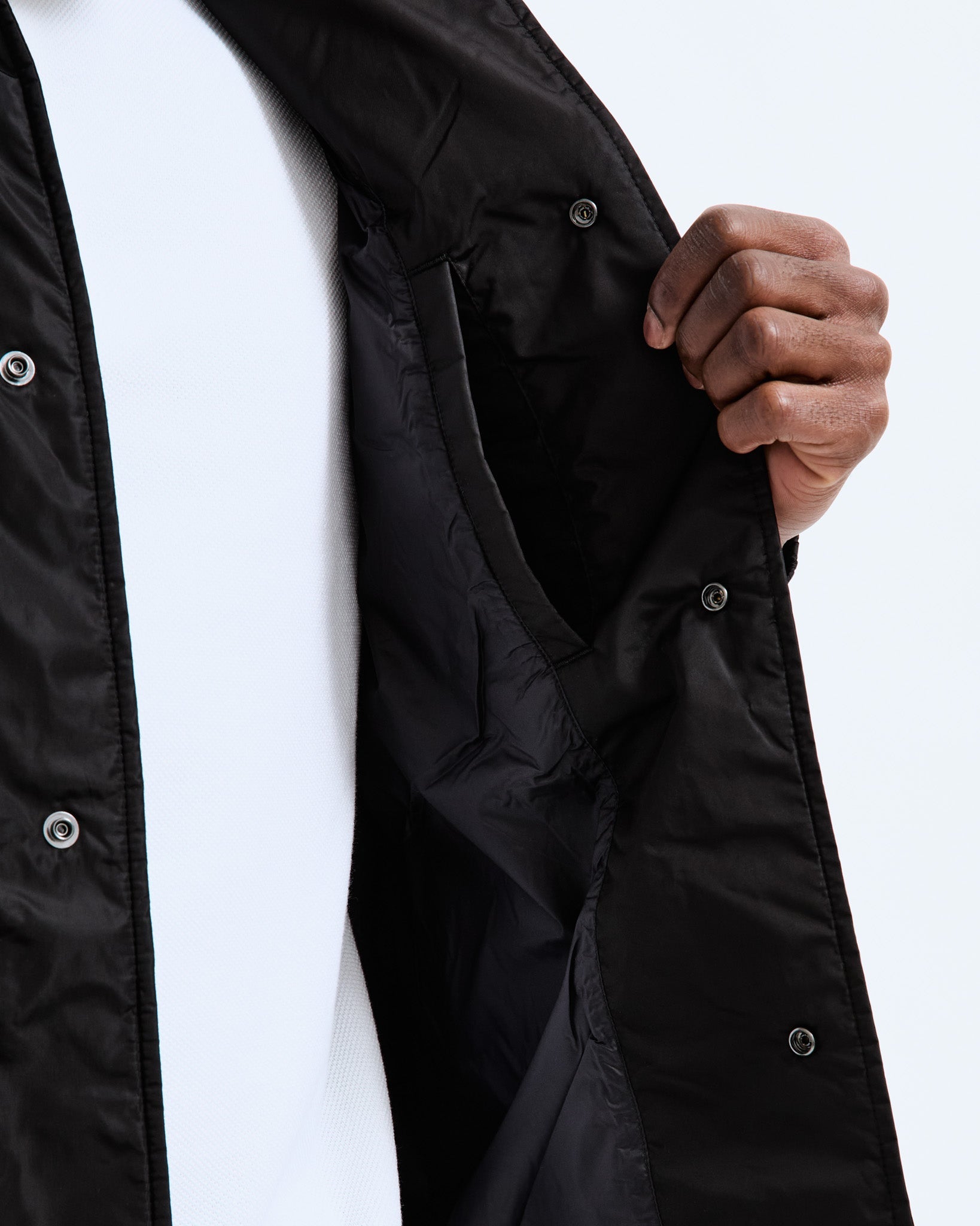 Econyl Satin Nylon Coach's Jacket - Vault | Reigning Champ