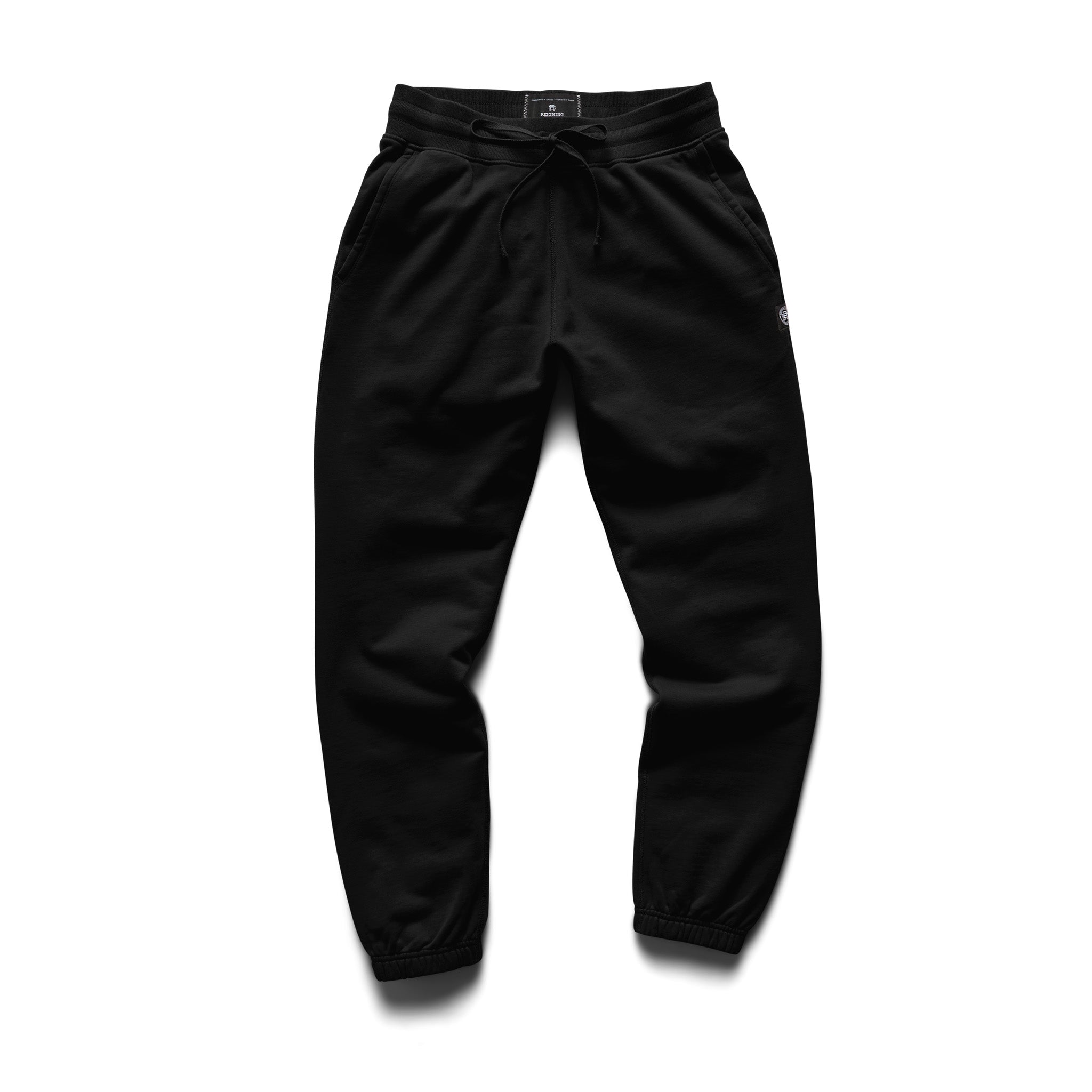 Black cuffed sweatpants outlet