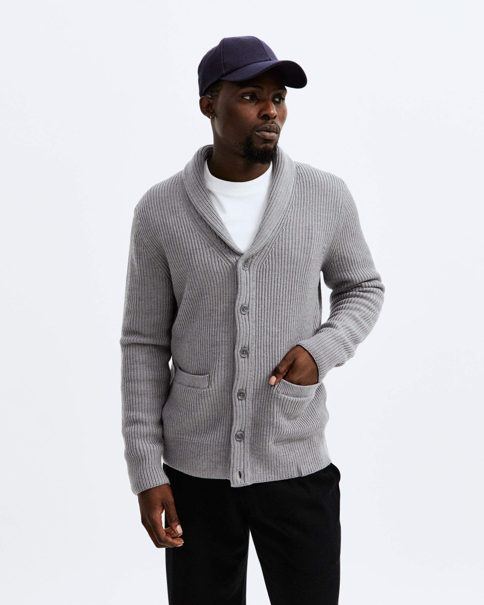 Heavyweight Merino Vinnie Cardigan