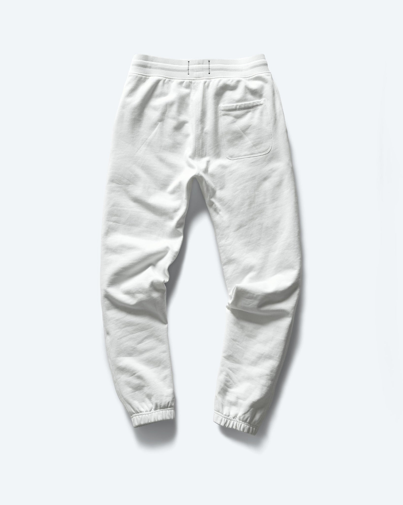 White sales sweatpants cuffed